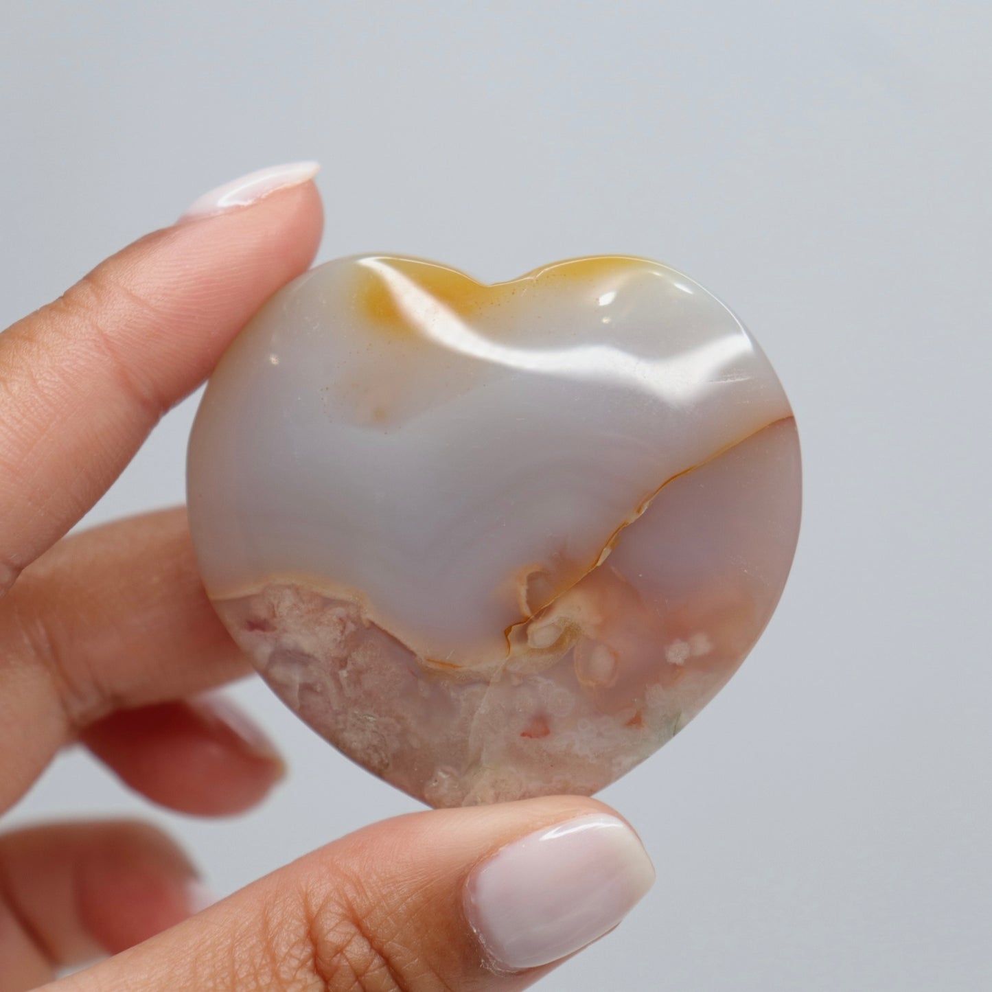 Flower Agate Heart | 6