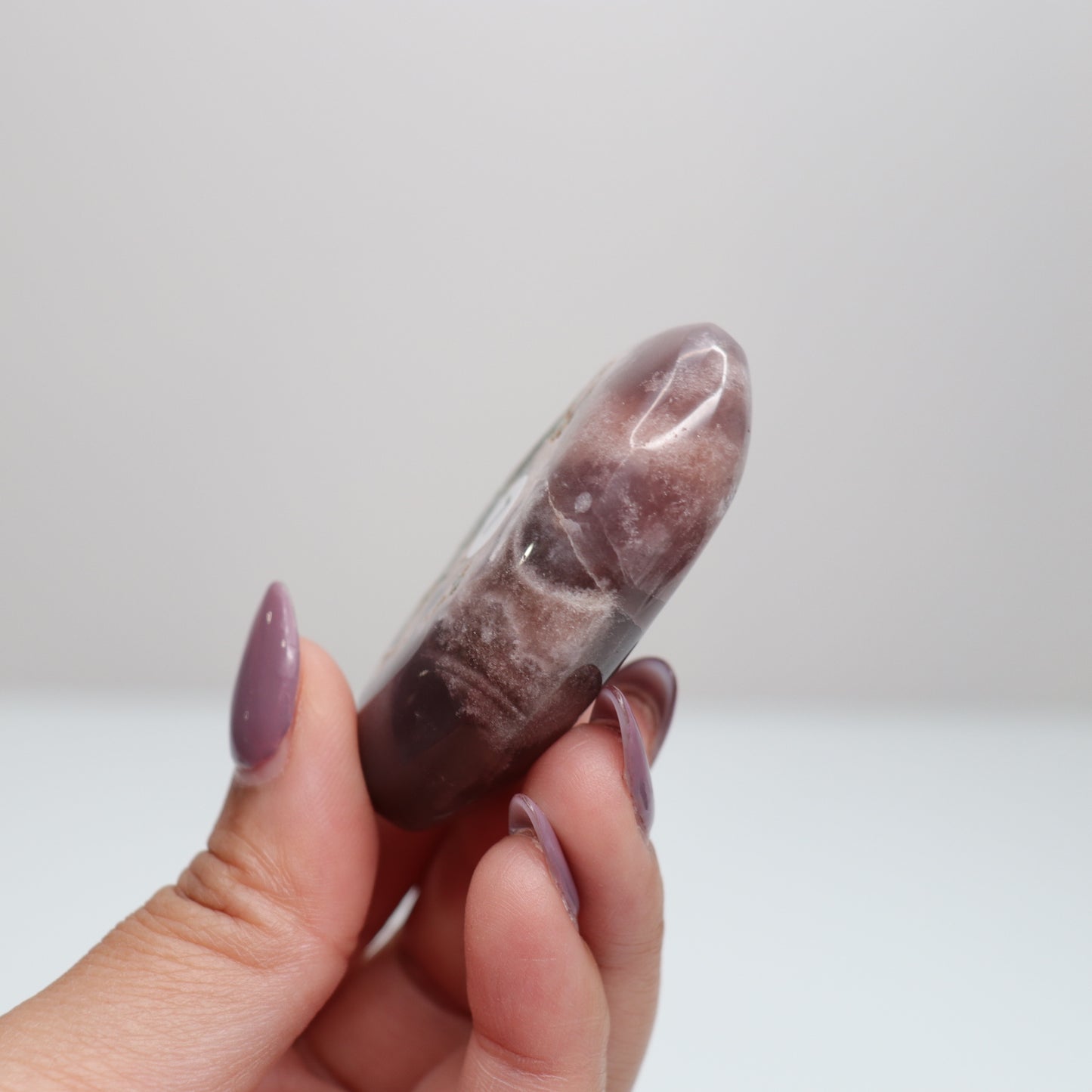 Pink Amethyst Palm Stone | 7