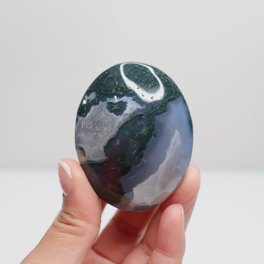 Moss Agate Palm Stone | 54
