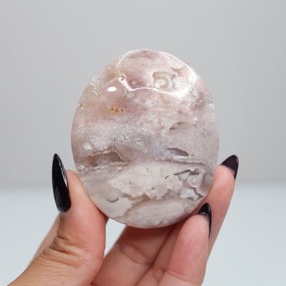 Flower Agate Palm Stone | 21