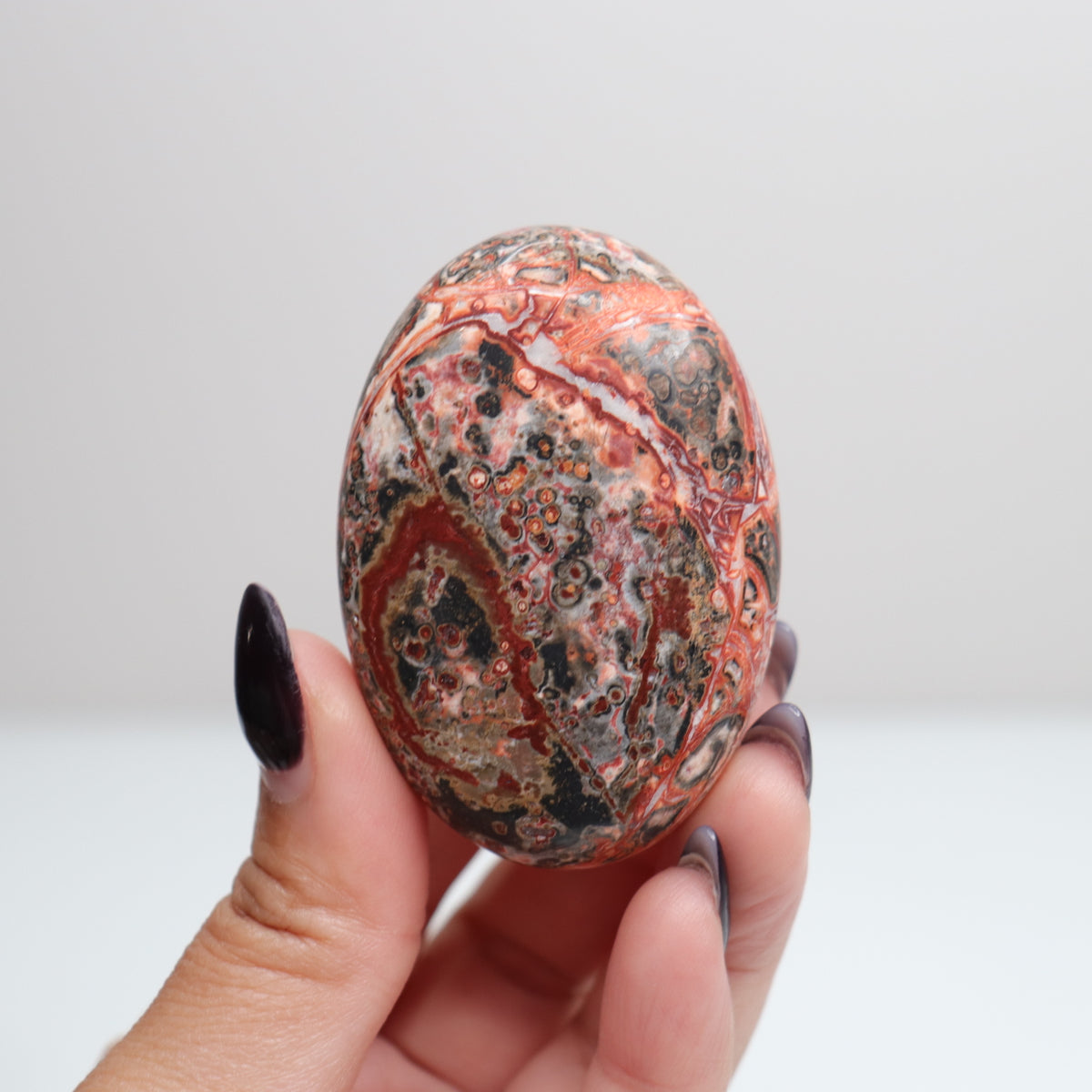 Leopard Skin Jasper Palm Stone | 33