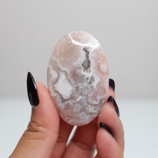 Flower Agate Palm Stone | 7
