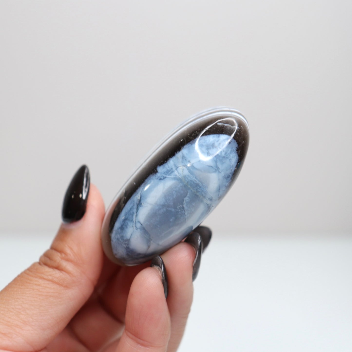 Blue Opal Palm Stone 44