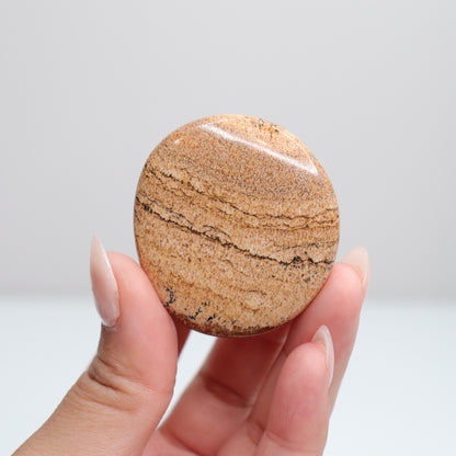 Picture Jasper Flat Stone | 35