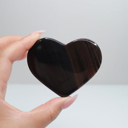 Midnight Lace Obsidian Heart