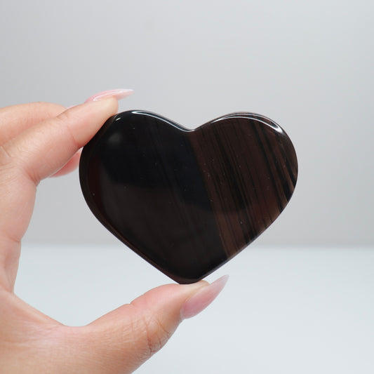 Midnight Lace Obsidian Heart