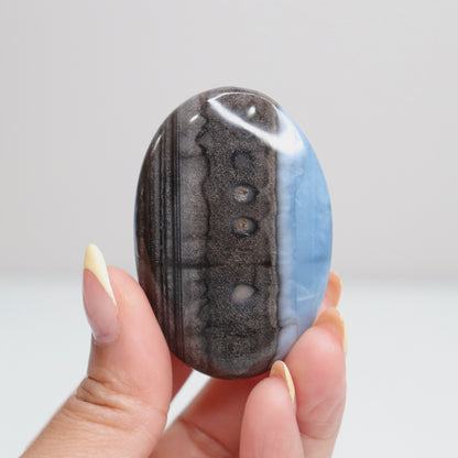 Blue Opal Palm Stone 19