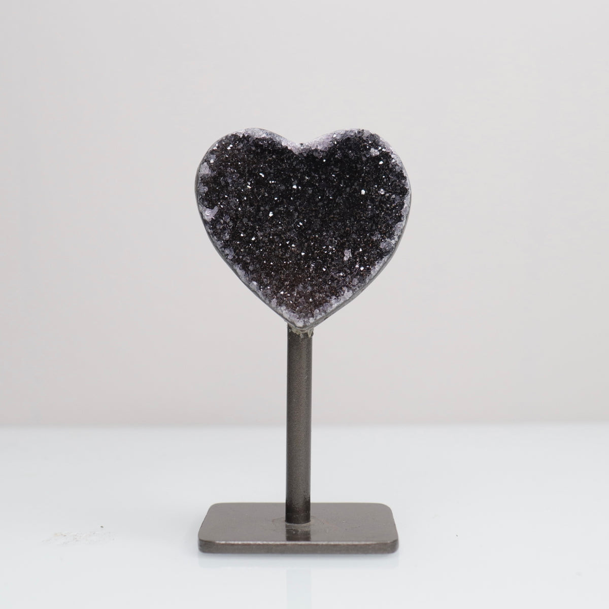 Black Amethyst Heart 1