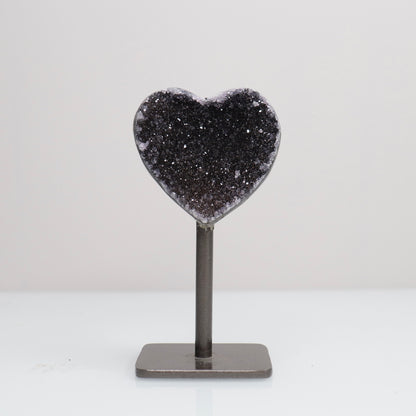 Black Amethyst Heart 1