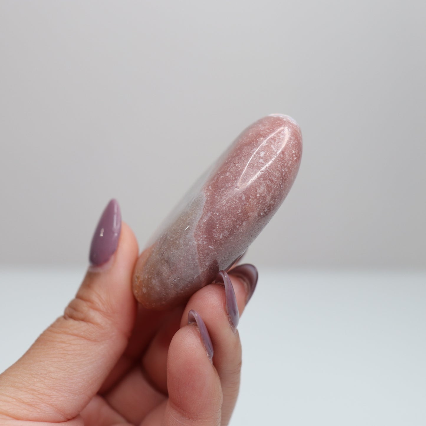 Pink Amethyst Palm Stone | 12