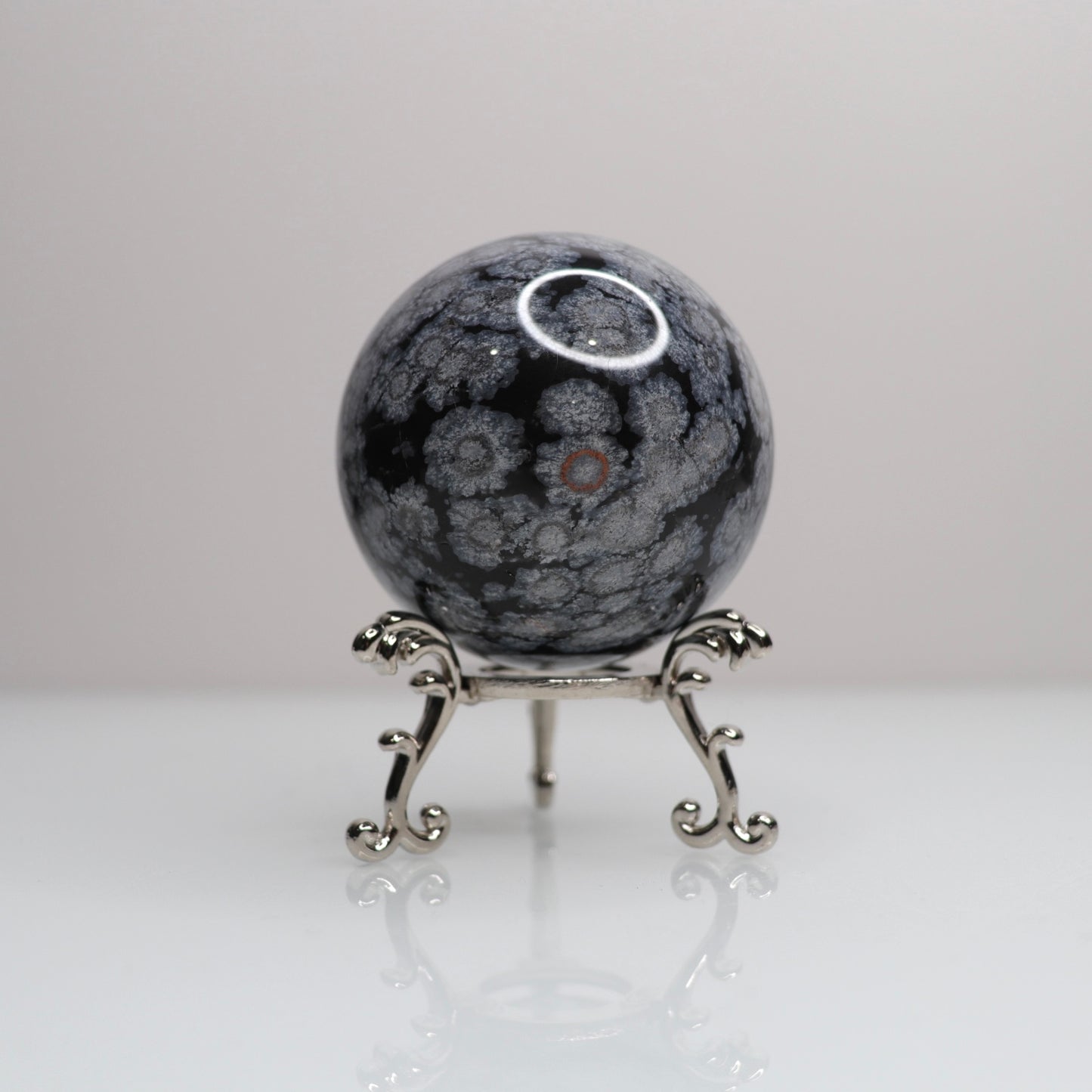 Snowflake Obsidian Sphere | 69