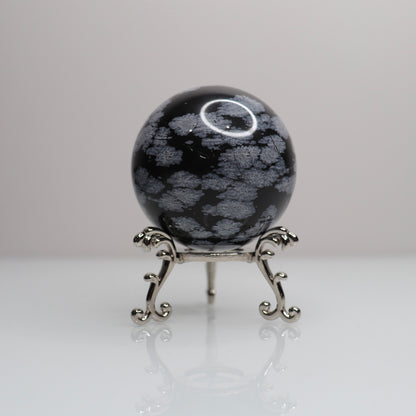 Snowflake Obsidian Sphere | 66