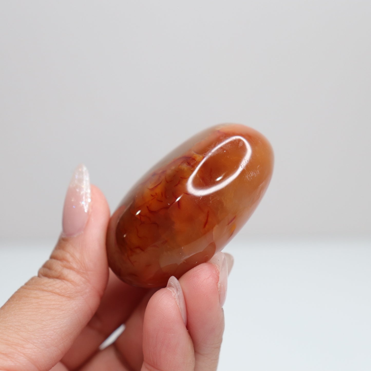 Carnelian Palm Stone 87