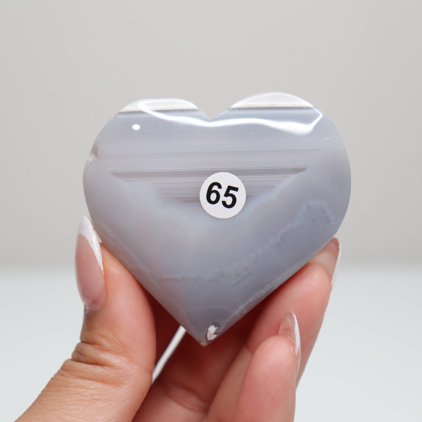 Banded Agate Heart 65