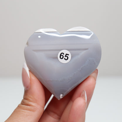 Banded Agate Heart 65