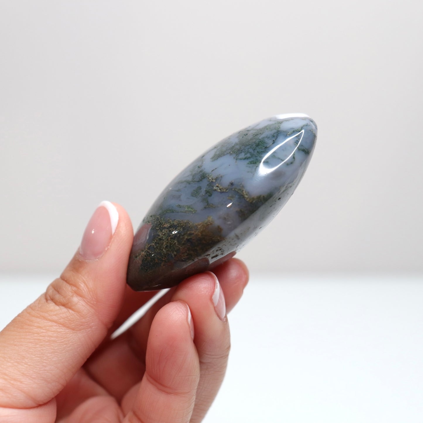 Moss Agate Palm Stone | 47
