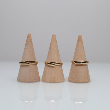 18k Gold Plated Faceted Amethyst Rings