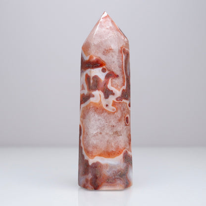 Carnelian X Moss Agate Tower | 2