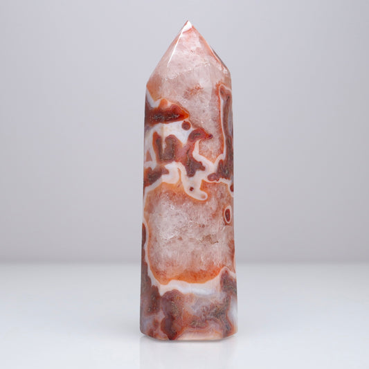 Carnelian X Moss Agate Tower | 2