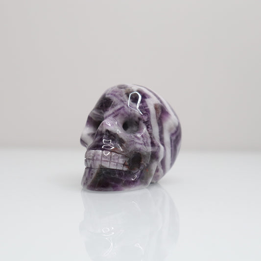 Chevron Amethyst Skull