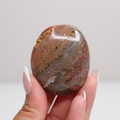 Ocean Jasper Palm Stone | B