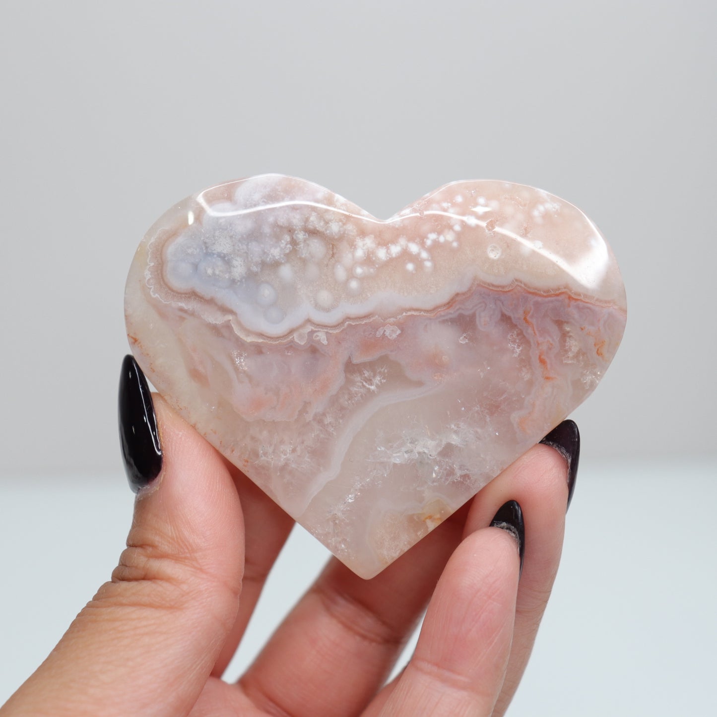 Flower Agate Heart | 51