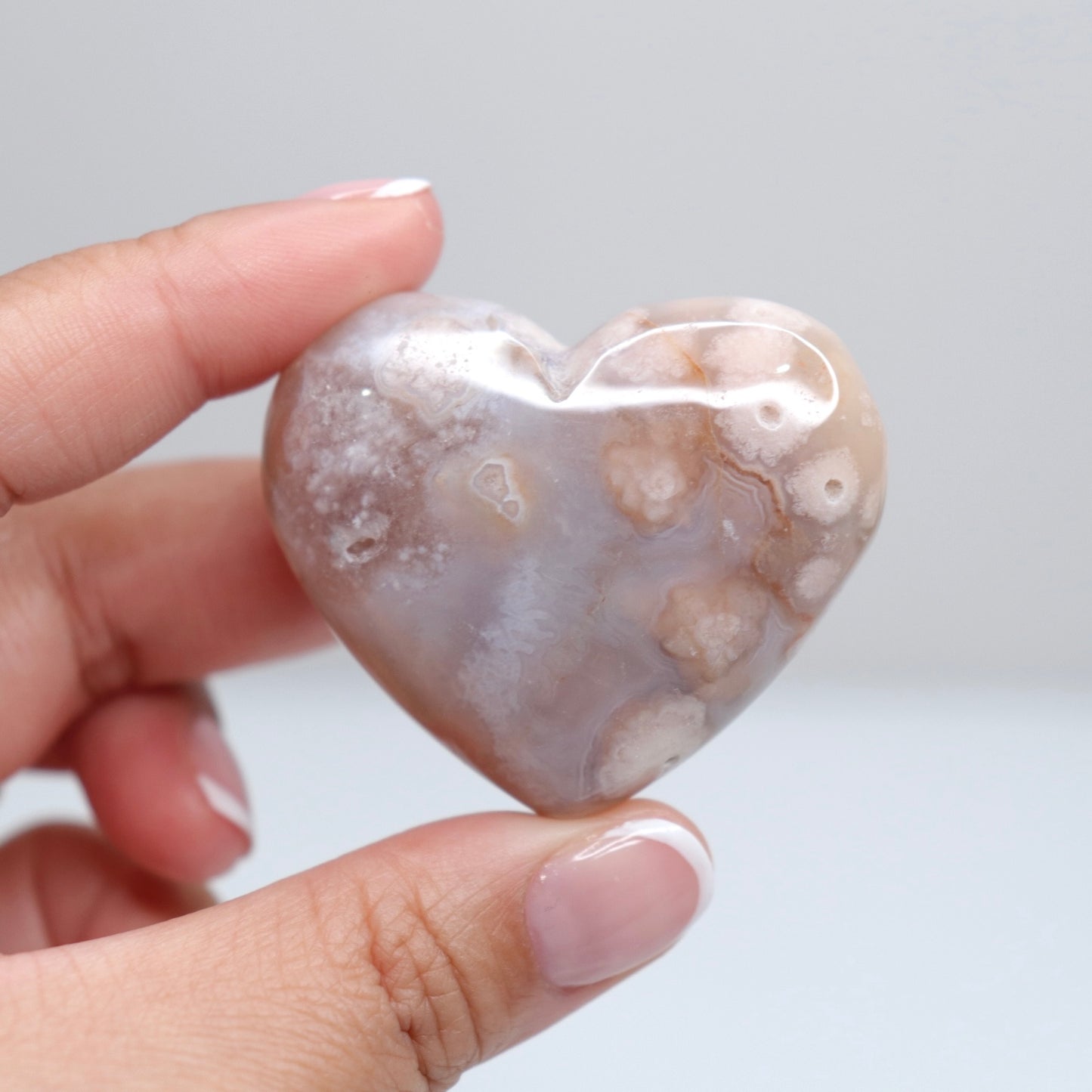 Flower Agate Heart | 37