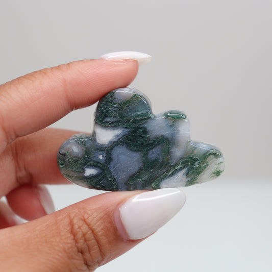 Moss Agate Heart | B