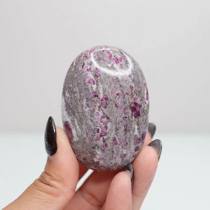 Ruby Albite Palm Stone 54