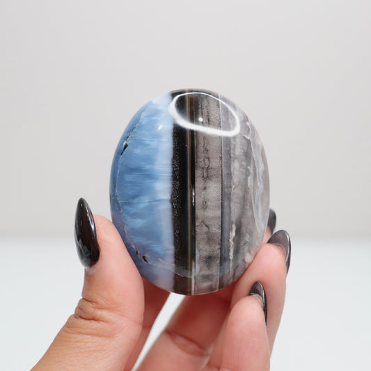 Blue Opal Palm Stone 41