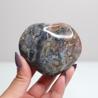 Ocean Jasper Heart 136