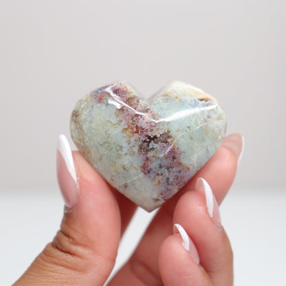 Moss Agate Heart | H