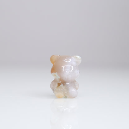 Flower Agate Mini Bear | 9