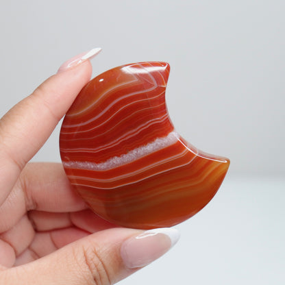 Carnelian Agate Moon 30