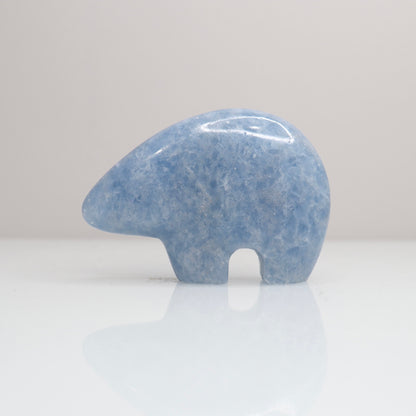 Blue Calcite Bear 1