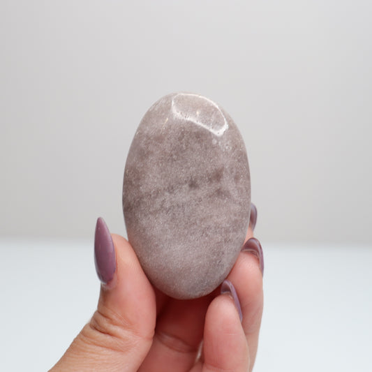 Pink Amethyst Palm Stone | 2