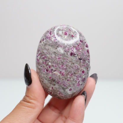 Ruby Albite Palm Stone 57
