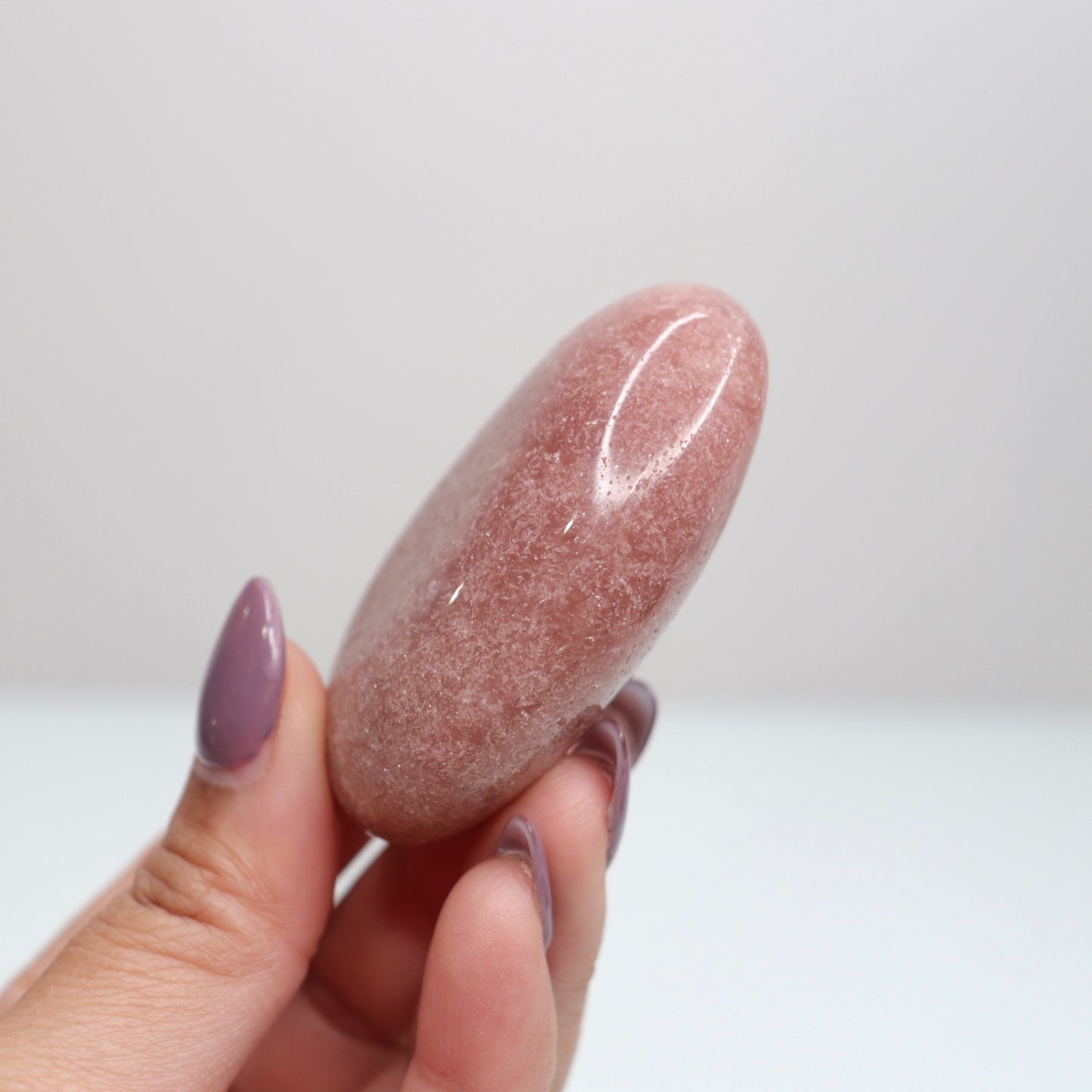 Pink Amethyst Palm Stone | 16
