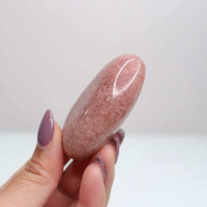 Pink Amethyst Palm Stone | 16