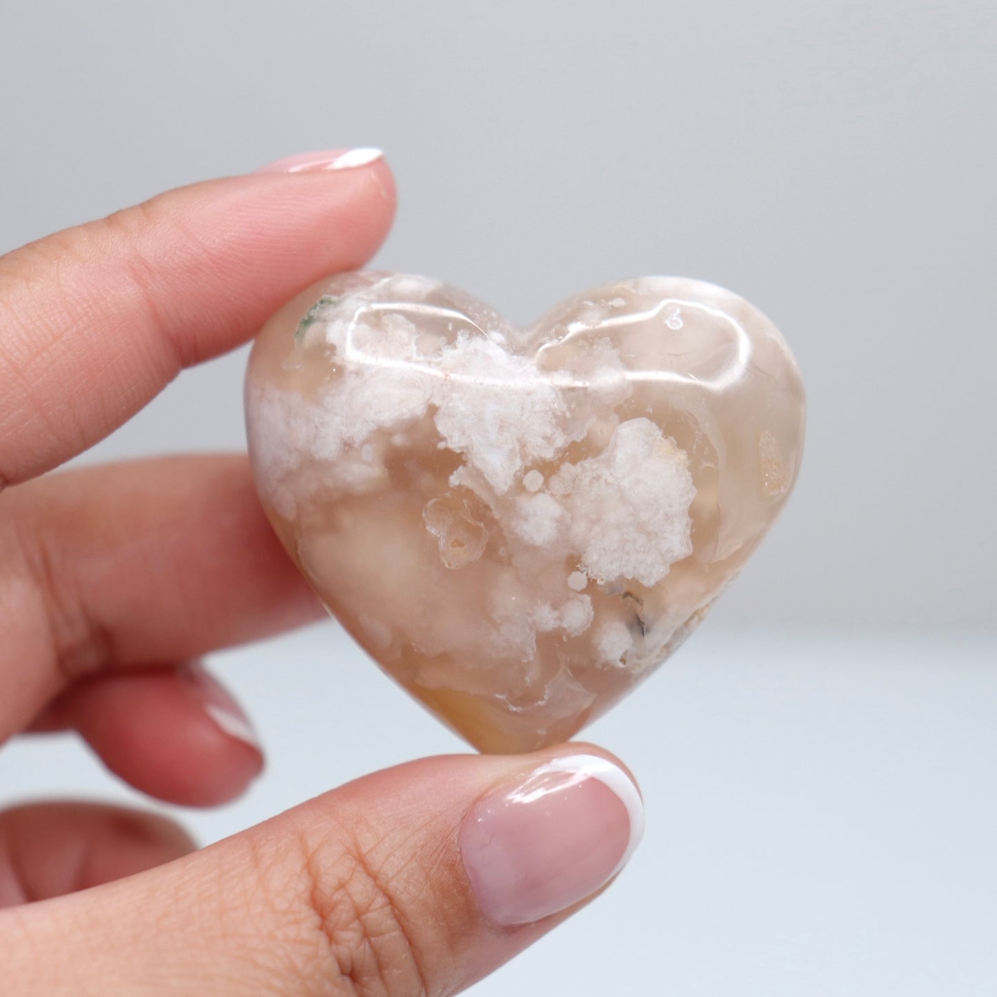 Flower Agate Heart | 32