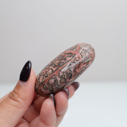 Leopard Skin Jasper Palm Stone | 29