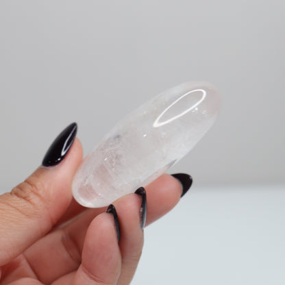 Clear Quartz Palm Stone 82