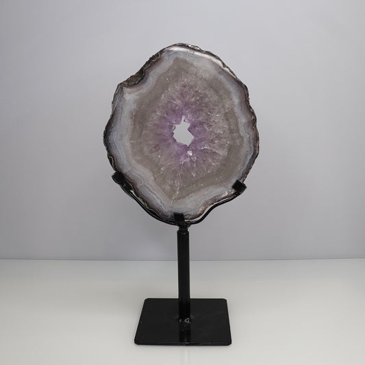 Amethyst Portal w/Green Quartz | Spinning stand