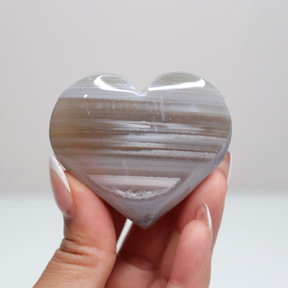 Banded Agate Heart 69