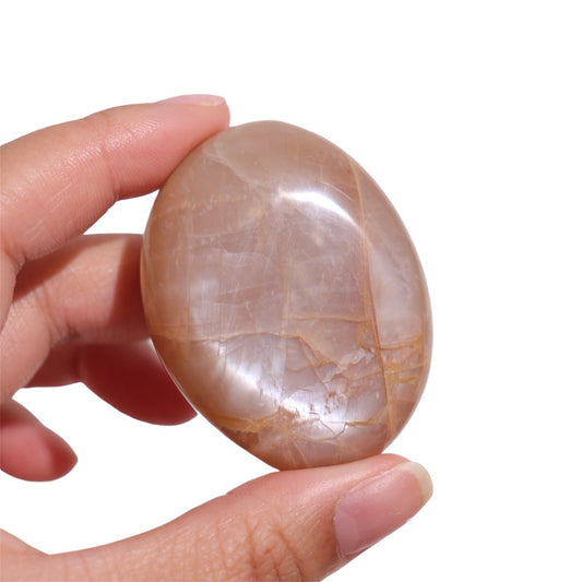 Peach Moonstone Palm Stone | 5