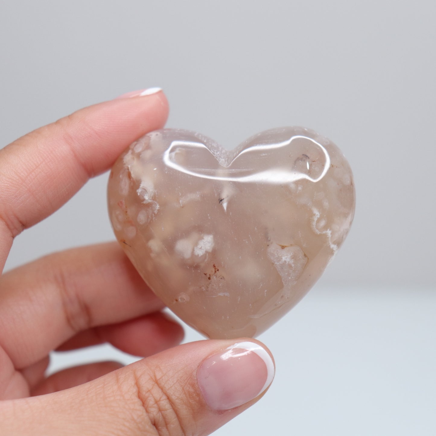 Flower Agate Heart | 43