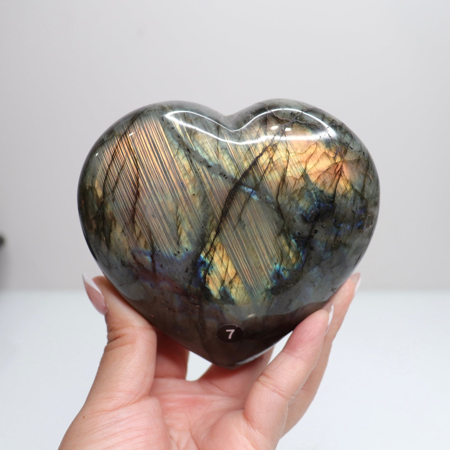 Labradorite Heart | Large