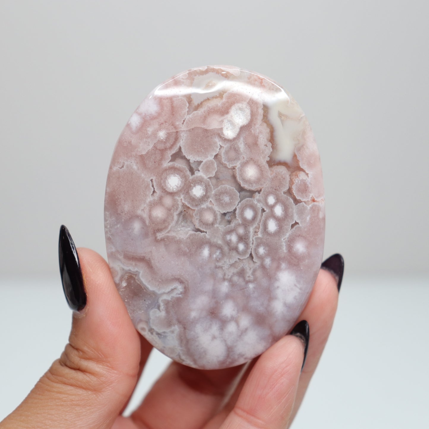 Flower Agate Palm Stone | 31