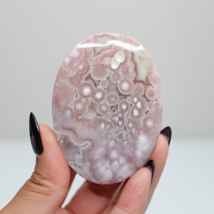 Flower Agate Palm Stone | 31