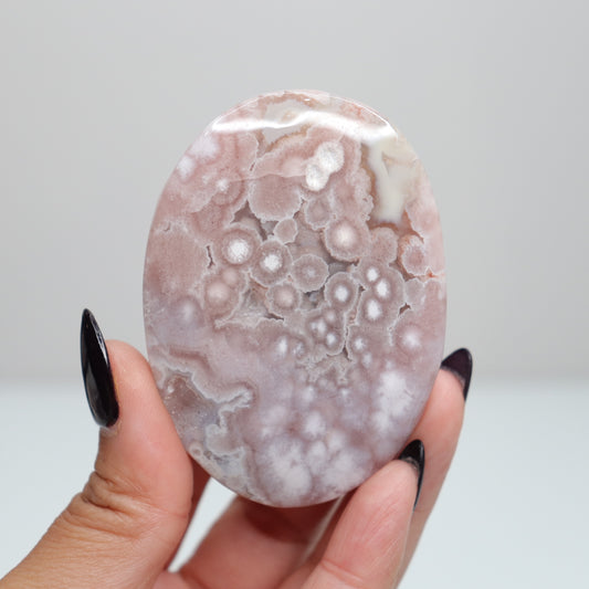 Flower Agate Palm Stone | 31